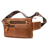 Eflorynx - First Layer Cowhide Casual Sports Cross Body Chest Bag For Men